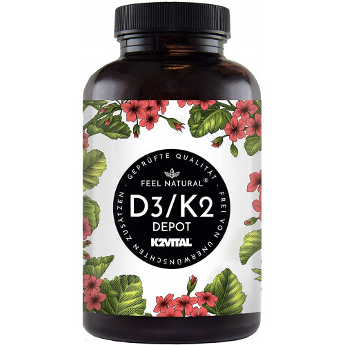 Вітамін D3 + K2 Feel Natural Таблеток 180. Висока доза: 5000 МО. Вітамін D3 + K2 Feel Natural Таблеток 180. Висока доза: 5000 МО.