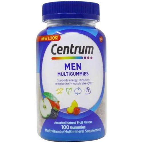 Centrum MultiGummy Gummy Multivitamin for Men, мультивітамінна/мультімінеральна добавка з селеном, антиоксидантами та вітаміном D3, фруктове асорті - 100 шт. Centrum MultiGummy Gummy Multivitamin for Men, мультивітамінна/мультімінеральна добавка з селеном, антиоксидантами та вітаміном D3, фруктове асорті - 100 шт.