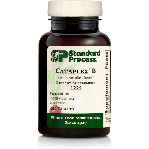 Standard Process Cataplex B - Повноцінна харчова формула з ніацином, вітаміном B6, тіаміном та інозитолом для здоров'я серця, метаболізму та підтримки холестерину - 180 таблеток Standard Process Cataplex B - Повноцінна харчова формула з ніацином, вітаміном B6, тіаміном та інозитолом для здоров'я серця, метаболізму та підтримки холестерину - 180 таблеток