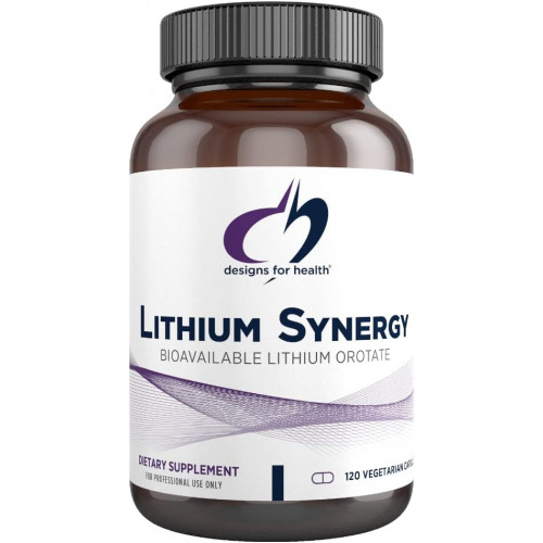 Designs for Health Lithium Synergy - 5 мг оротату літію з TMG + B12 метилкобаламіном - біодоступний настрій + добавка для підтримки метилювання, без ГМО + вегетаріанська (120 капсул) Designs for Health Lithium Synergy - 5 мг оротату літію з TMG + B12 метилкобаламіном - біодоступний настрій + добавка для підтримки метилювання, без ГМО + вегетаріанська (120 капсул)