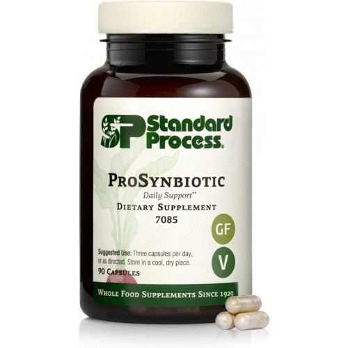 Standard Process ProSynbiotic - Повний харчовий кишечник, підтримка імунітету, травлення та здоров'я травної системи з біфідобактеріями, коренем цикорію, лактобактеріями Acidophilus та інуліном - вегетаріанські - 90 капсул Standard Process ProSynbiotic - Повний харчовий кишечник, підтримка імунітету, травлення та здоров'я травної системи з біфідобактеріями, коренем цикорію, лактобактеріями Acidophilus та інуліном - вегетаріанські - 90 капсул