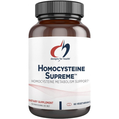 Designs for Health Homocysteine Supreme - метильовані вітаміни групи B з рибофлавіном, B6, B12, фолатом, L-серином і TMG для підтримки мозку та здоров'я серця - метильовані полівітаміни (60 капсул) Designs for Health Homocysteine Supreme - метильовані вітаміни групи B з рибофлавіном, B6, B12, фолатом, L-серином і TMG для підтримки мозку та здоров'я серця - метильовані полівітаміни (60 капсул)