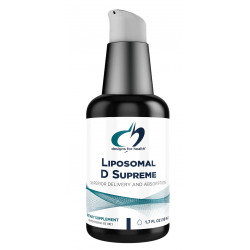 Designs for Health Liposomal D Supreme Vitamin D Liquid - 2500 МО вітаміну D3 + вітаміну K (K1 + K2) - ліпосоми для чудового засвоєння - добавка без ГМО (100 порцій / 1,7 унції)