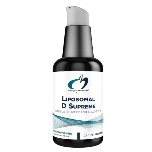 Designs for Health Liposomal D Supreme Vitamin D Liquid - 2500 МО вітаміну D3 + вітаміну K (K1 + K2) - ліпосоми для чудового засвоєння - добавка без ГМО (100 порцій / 1,7 унції) Designs for Health Liposomal D Supreme Vitamin D Liquid - 2500 МО вітаміну D3 + вітаміну K (K1 + K2) - ліпосоми для чудового засвоєння - добавка без ГМО (100 порцій / 1,7 унції)