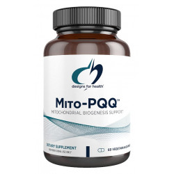 Designs for Health Mitochondria Energy Formula з Bio-PQQ - Mito-PQQ родіола + 20 мг PQQ (пірролохінолін хінон) добавка - підтримує мітохондріальний біогенез + здорове старіння (60 капсул)