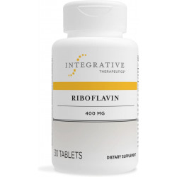 Integrative Therapeutics Riboflavin - клітинна енергія та підтримка виробництва червоних кров'яних тілець* - Добавка з вітаміном B2 - висока ефективність - 30 таблеток по 400 мг