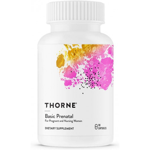 THORNE Basic Prenatal - добре досліджена фолієва кислота для вагітних і годуючих жінок, містить 18 вітамінів і мінералів, а також холін - 90 капсул - 30 порцій THORNE Basic Prenatal - добре досліджена фолієва кислота для вагітних і годуючих жінок, містить 18 вітамінів і мінералів, а також холін - 90 капсул - 30 порцій