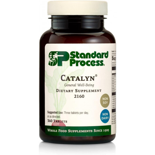 Standard Process Catalyn - Основна підтримка цільною їжею для загального добробуту з вітаміном D, вітаміном C, вітаміном A, тіаміном, рибофлавіном, вітаміном B6, цитратом магнію тощо - 360 таблеток Standard Process Catalyn - Основна підтримка цільною їжею для загального добробуту з вітаміном D, вітаміном C, вітаміном A, тіаміном, рибофлавіном, вітаміном B6, цитратом магнію тощо - 360 таблеток