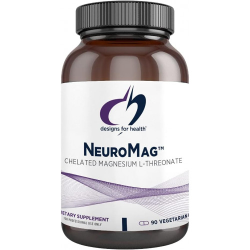 Designs for Health NeuroMag Magnesium L-Threonate - Хелатна добавка магнію з Magtein для здоров'я мозку та когнітивних функцій - Біодоступний магнію L-треонат (90 веганських капсул) Designs for Health NeuroMag Magnesium L-Threonate - Хелатна добавка магнію з Magtein для здоров'я мозку та когнітивних функцій - Біодоступний магнію L-треонат (90 веганських капсул)