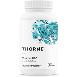THORNE Вітамін B12 - як метилкобаламін - підтримує здоров'я серця і нервів, функцію клітин крові, здоровий сон і метилювання - Без глютену, без сої, без молочних продуктів - 60 капсул