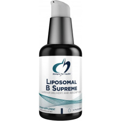 Designs for Health Liposomal B Supreme - Рідкий комплекс вітамінів групи B із чудовим засвоєнням - фолієва кислота, вітамін B12, B6, біотин, TMG + багато іншого - насос для пероральної доставки зі смаком цитрусових (50 порцій / 1,7 унції)
