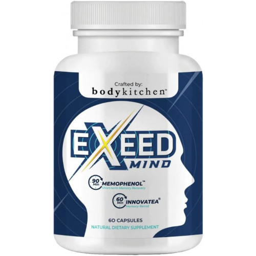 Body Kitchen EXEED Mind Crafted підтримує ясність розуму, когнітивні функції, з мемофенолом, Lutemax 20/20, InnovaTea, вегетаріанські ковпачки, 60 шт. Body Kitchen EXEED Mind Crafted підтримує ясність розуму, когнітивні функції, з мемофенолом, Lutemax 20/20, InnovaTea, вегетаріанські ковпачки, 60 шт.