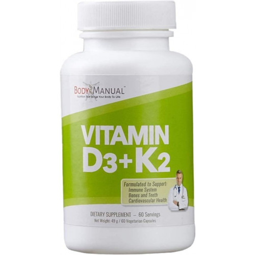 Вітамін D3 (5000 МО) + K2 (як MK-7 160 мкг) | Без ГМО, глютену та молочних продуктів | Підтримує імунну та серцево-судинну систему, роботу мозку, кісток і зубів | Капсули, які легко ковтати (60) Вітамін D3 (5000 МО) + K2 (як MK-7 160 мкг) | Без ГМО, глютену та молочних продуктів | Підтримує імунну та серцево-судинну систему, роботу мозку, кісток і зубів | Капсули, які легко ковтати (60)