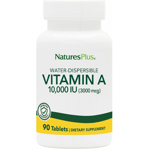 Вітамін A (пальмітат) NaturesPlus - 10 000 МО - Здорова шкіра, очі, зір та імунна система - Водорозчинний для максимального засвоєння - 90 вегетаріанських таблеток (90 порцій) Вітамін A (пальмітат) NaturesPlus - 10 000 МО - Здорова шкіра, очі, зір та імунна система - Водорозчинний для максимального засвоєння - 90 вегетаріанських таблеток (90 порцій)