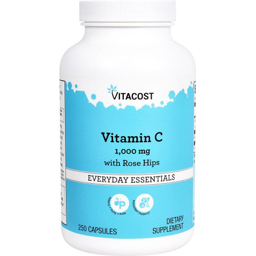 Vitacost Вітамін С з шипшиною - 1000 мг - 250 капсул Vitacost Вітамін С з шипшиною - 1000 мг - 250 капсул