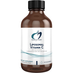 Designs for Health Liposomal Vitamin C Liquid - 1000mg Vitamin C Supplement - Ліпосоми (із соняшникового лецитину) для чудового засвоєння - без ГМО, із приємним лимонним смаком (24 порції / 4 унції)