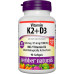 Webber Naturals Vitamin K2 MK-7 (120 мкг) з вітаміном D3 (1000 МО), 90 м’яких капсул, підтримує кістки, зуби та серцево-судинну систему, вітамінна добавка, без глютену та без ГМО Webber Naturals Vitamin K2 MK-7 (120 мкг) з вітаміном D3 (1000 МО), 90 м’яких капсул, підтримує кістки, зуби та серцево-судинну систему, вітамінна добавка, без глютену та без ГМО