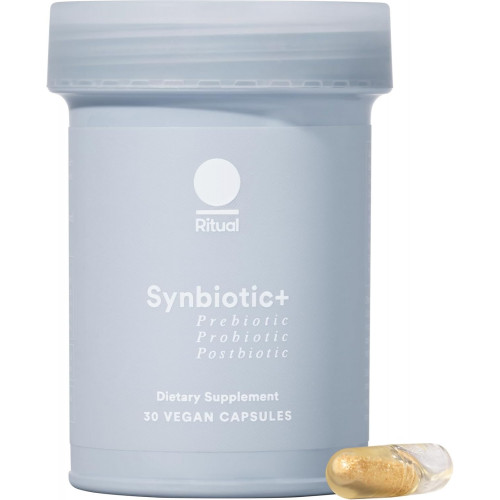Ritual Synbiotic+: пробіотик, пребіотик, постбіотик, формула 3-в-1 для здоров’я кишечника, регулярність, підтримка здуття живота, підтримка імунітету, капсула з уповільненим вивільненням, створена для процвітання, 30 веганських капсул Ritual Synbiotic+: пробіотик, пребіотик, постбіотик, формула 3-в-1 для здоров’я кишечника, регулярність, підтримка здуття живота, підтримка імунітету, капсула з уповільненим вивільненням, створена для процвітання, 30 веганських капсул