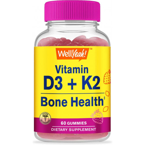 Вітамін D3 + K2 Gummies - Вітамін D3 1000 МО, K2 100 MCG - Підтримка здоров'я кісток і м'язів, натуральні ароматизатори, без ГМО, без глютену, веганські - K2 D3 вітамінна добавка - 60 Gummies Вітамін D3 + K2 Gummies - Вітамін D3 1000 МО, K2 100 MCG - Підтримка здоров'я кісток і м'язів, натуральні ароматизатори, без ГМО, без глютену, веганські - K2 D3 вітамінна добавка - 60 Gummies