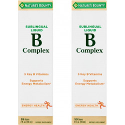 Nature's Bounty Vitamin B Complex сублінгвальна рідина, 2 фл. унції (упаковка з 2 шт.)
