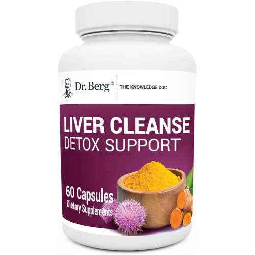 Dr. Berg Liver Cleanse Detox Capsules з унікальною сумішшю розторопші, бичачої жовчі та фолієвої кислоти - добавка для печінки включає куркуму, чорний перець і холін - 60 капсул Dr. Berg Liver Cleanse Detox Capsules з унікальною сумішшю розторопші, бичачої жовчі та фолієвої кислоти - добавка для печінки включає куркуму, чорний перець і холін - 60 капсул