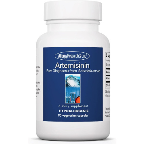 Allergy Research Group Artemisinin Supplement - Support GI Tract, Pure Qinghaosu from Artemisia annua, Thujone Free, Hypoallergenic, Vegetarian Capsules - 90 Count Allergy Research Group Artemisinin Supplement - Support GI Tract, Pure Qinghaosu from Artemisia annua, Thujone Free, Hypoallergenic, Vegetarian Capsules - 90 Count