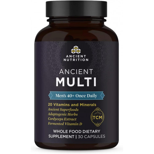 Ancient Nutrition, полівітаміни для чоловіків 40 плюс 1 день, 30 шт Ancient Nutrition, полівітаміни для чоловіків 40 плюс 1 день, 30 шт