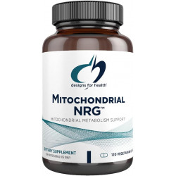 Designs for Health Mitochondrial NRG - Підтримка клітинної життєздатності + метаболізму - Енергетична добавка мітохондрій з альфа-ліпоєвою кислотою, транс-ресвератролом + порошком куркуміну (120 веганських капсул)