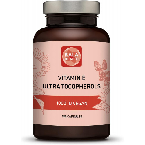 Kala Health Вітамін Е 1000 МО Ультратокоферол 450 мг Вітамін Е Веганський – усі 4 токофероли – Альфа-токоферол + Бета-токоферол + Гамма-токоферол + Дельта-токоферол – унікальний d Альфа-токоферол Вітамін Е Kala Health Вітамін Е 1000 МО Ультратокоферол 450 мг Вітамін Е Веганський – усі 4 токофероли – Альфа-токоферол + Бета-токоферол + Гамма-токоферол + Дельта-токоферол – унікальний d Альфа-токоферол Вітамін Е
