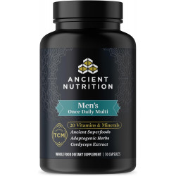 Ancient Nutrition Multivitamin for Men, Ancient Multi Men's One Daily Vitamin Supplement 30 Ct, вітамін A, вітамін B і вітамін K2, насіння пажитника, підтримує імунну систему, сприятливий для палео та кето