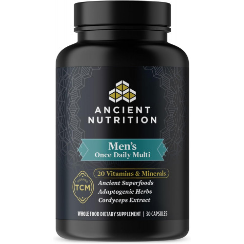 Ancient Nutrition Multivitamin for Men, Ancient Multi Men's One Daily Vitamin Supplement 30 Ct, вітамін A, вітамін B і вітамін K2, насіння пажитника, підтримує імунну систему, сприятливий для палео та кето Ancient Nutrition Multivitamin for Men, Ancient Multi Men's One Daily Vitamin Supplement 30 Ct, вітамін A, вітамін B і вітамін K2, насіння пажитника, підтримує імунну систему, сприятливий для палео та кето