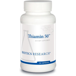 Biotics Research Thiamine 5 ™ - Вітамін В1, 5 мг високої потенції, 5 мг, вироблення енергії, метаболічна підтримка, серцево -судинне здоров'я, здоров'я мозку. 9 капсул