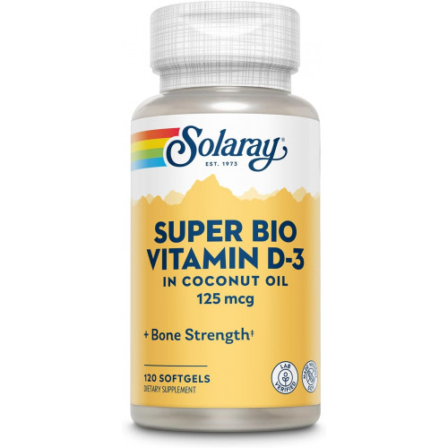 Показано переклад для запиту SOLARAY Super Bio Vitamin D3 in Coconut Oil - D3 Vitamin 5000 IU - Bone Health and Immune Support Supplement - Lab Verified, Made Without Soy, 60-Day Guarantee - 120 Softgels, 120 Servings Показано переклад для запиту SOLARAY Super Bio Vitamin D3 in Coconut Oil - D3 Vitamin 5000 IU - Bone Health and Immune Support Supplement - Lab Verified, Made Without Soy, 60-Day Guarantee - 120 Softgels, 120 Servings