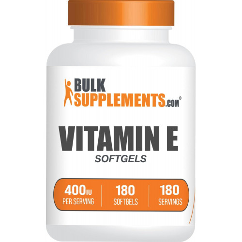 BulkSupplements.com Softgels з вітаміном Е 400 МО - добавки з вітаміном Е, капсули з вітаміном Е - антиоксидантна підтримка, капсули з вітаміном Е - без глютену, 1 капсула на порцію, 180 капсул BulkSupplements.com Softgels з вітаміном Е 400 МО - добавки з вітаміном Е, капсули з вітаміном Е - антиоксидантна підтримка, капсули з вітаміном Е - без глютену, 1 капсула на порцію, 180 капсул