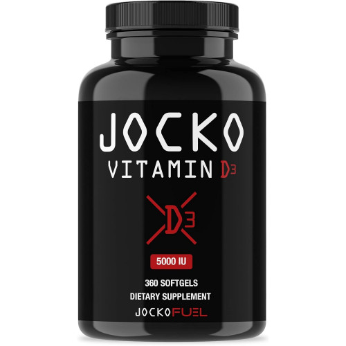 Jocko Fuel Вітамін D3 5000 МО добавки - Вітамін D підтримує імунну систему, здоров'я кісток і метаболічні процеси, допомагає при втомі і настрої - суміш кокосової олії, 360 порцій Jocko Fuel Вітамін D3 5000 МО добавки - Вітамін D підтримує імунну систему, здоров'я кісток і метаболічні процеси, допомагає при втомі і настрої - суміш кокосової олії, 360 порцій