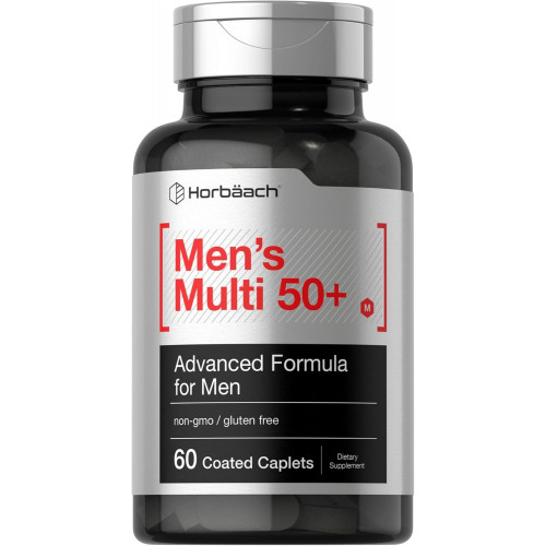 Horbäach Men's Multivitamin 50 Plus | 60 капсул | Добавка без ГМО та глютену Horbäach Men's Multivitamin 50 Plus | 60 капсул | Добавка без ГМО та глютену