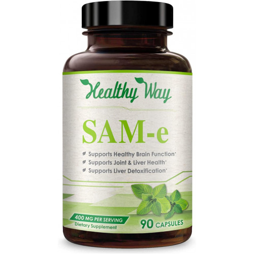 Healthy Way SAM-e - S-аденозил метіонін 400 мг, 90 капсул без ГМО Healthy Way SAM-e - S-аденозил метіонін 400 мг, 90 капсул без ГМО