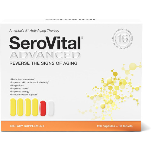 Serovital Advanced for Women - Добавка проти старіння для жінок - Підвищує критичний пептид, пов'язаний із стимулюванням виробництва колагену, користю для шкіри, енергією та сном - 30 днів Serovital Advanced for Women - Добавка проти старіння для жінок - Підвищує критичний пептид, пов'язаний із стимулюванням виробництва колагену, користю для шкіри, енергією та сном - 30 днів