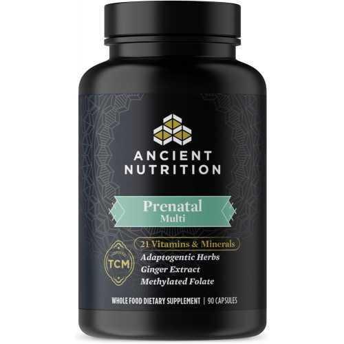 Ancient Nutrition Prenatal Vitamins, полівітаміни для жінок з вітаміном C, B12, магнієм і фолієвою кислотою, підтримують здоров'я під час вагітності та фертильності, 90 Ct Ancient Nutrition Prenatal Vitamins, полівітаміни для жінок з вітаміном C, B12, магнієм і фолієвою кислотою, підтримують здоров'я під час вагітності та фертильності, 90 Ct