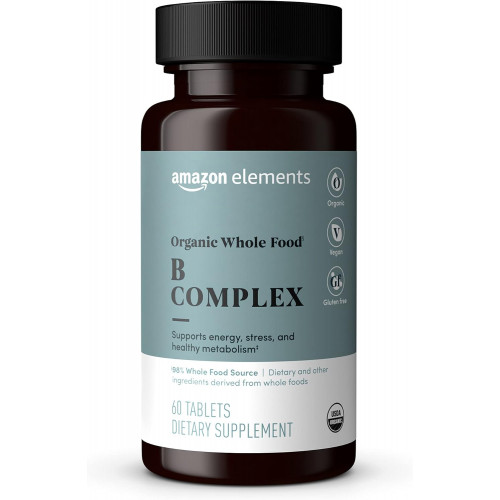 Amazon Elements Organic Whole Food B Complex, 60 табл Amazon Elements Organic Whole Food B Complex, 60 табл