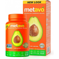 Метаболізм Капсули | Енергетична підтримка Доповнення | Advanced Natural Support | Стримуйте тягу до цукру | з AvoB на основі авокадо та хромом | 120 граф