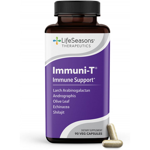 Immuni-T - Підтримка імунітету - Вітамінна добавка для лікування застуди та грипу - Природний стимулятор імунної системи - Чорна бузина, ехінацея, андрографіс, арабіногалактани та оливковий лист - 90 капсул Immuni-T - Підтримка імунітету - Вітамінна добавка для лікування застуди та грипу - Природний стимулятор імунної системи - Чорна бузина, ехінацея, андрографіс, арабіногалактани та оливковий лист - 90 капсул