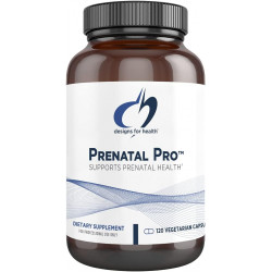 Designs for Health Prenatal Pro Methylated Multivitamin for Women - пренатальні вітаміни із залізом, A, D, E + вітаміном K з метильованим фолатом, кальцієм, магнієм, цинком для годування та після пологів (120 капсул)