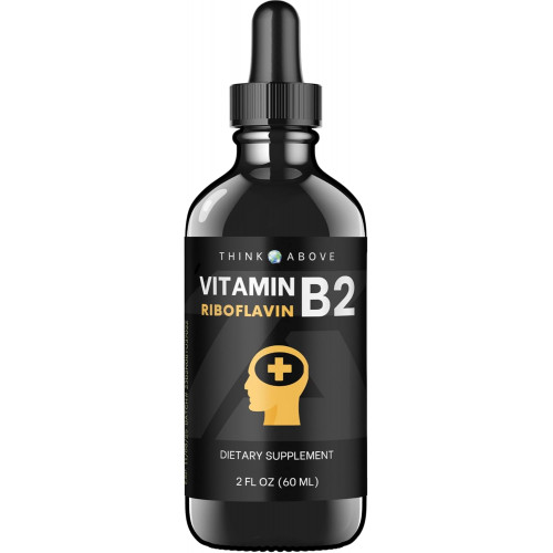 Vitamin B2 Riboflavin Liquid Drops - B2 Vitamin Supplement - 2 oz 60 ml - для чоловіків і жінок