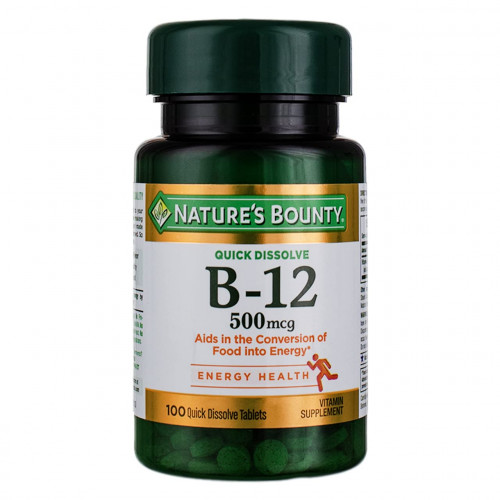 Вітамін B-12 Nature's Bounty 500 мкг, 100 шт Вітамін B-12 Nature's Bounty 500 мкг, 100 шт