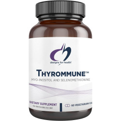 Designs for Health Thyrommune - добавка для підтримки щитовидної залози з селеном (селенометіонін) + міо-інозитол - для веганів і без глютену (60 капсул)