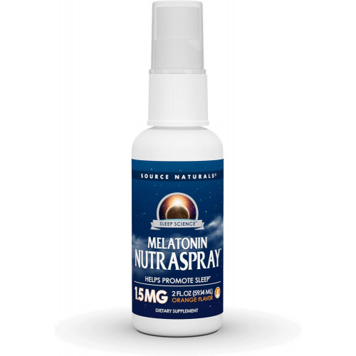 Source Naturals NutraSpray зі смаком мелатоніну і апельсина 1,5 мг - 2 унції рідини