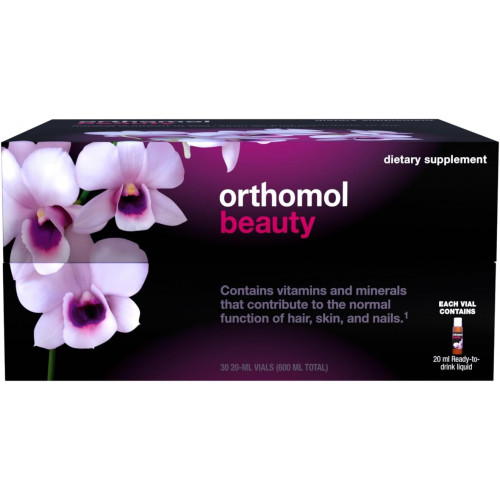 Orthomol Beauty, косметична добавка для жінок, 30-денний запас, підтримує здоров’я волосся, шкіри та нігтів, колагенова добавка з гіалуроновою кислотою та коензимом Q10 Orthomol Beauty, косметична добавка для жінок, 30-денний запас, підтримує здоров’я волосся, шкіри та нігтів, колагенова добавка з гіалуроновою кислотою та коензимом Q10