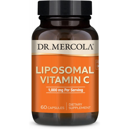 Dr. Mercola, Ліпосомальна дієтична добавка з вітаміном С, 30 порцій (60 капсул), без ГМО, без сої, без глютену Dr. Mercola, Ліпосомальна дієтична добавка з вітаміном С, 30 порцій (60 капсул), без ГМО, без сої, без глютену