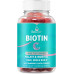 Жувальні цукерки BeLive Biotin з мультивітамінами, фолієвою кислотою, інозитом – сприяють росту волосся, здоровій шкірі та нігтям – веганські, на основі пектину – зі смаком полуниці (1)